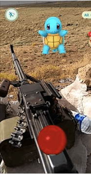 US Marine Louis Park catches his first Squirtle in Northern Iraq